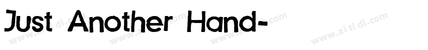 Just Another Hand字体转换